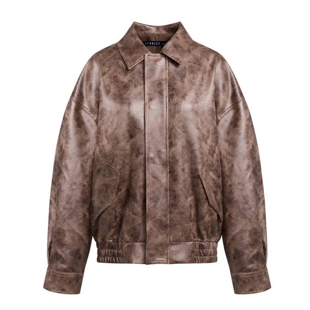 Lioness Kenny‎ Bomber Jacket Chocolate Brown US 10 New With Tags